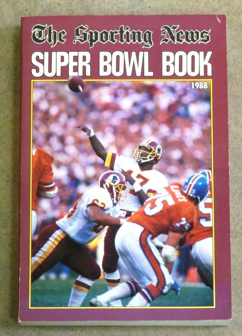 THE SPORTING NEWS TSN NFL FOOTBALL SUPER BOWL BOOK GUIDE - 1988