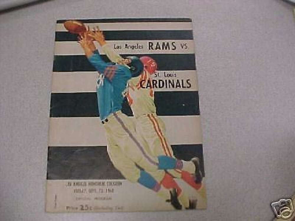 1960 ST. LOUIS CARDINALS FOOTBALL FIRST GAME PROGRAM | eBay